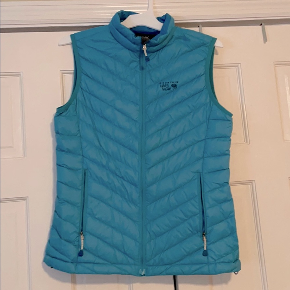 Mountain Hardwear M blue goosedown puffer vest